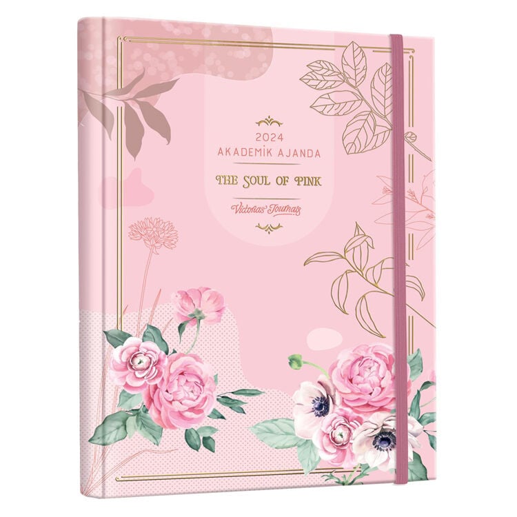 Victoria's Journals 17x23 Cm 17x23 Gizli Spiralli Akademik Ajanda 2024-2025  100 Gr 192 Sayfa