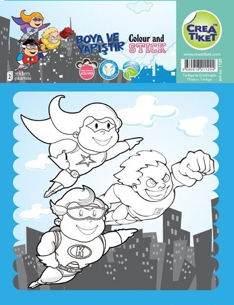 Crea Etiket Ejderha - Uçan Kahramanlar