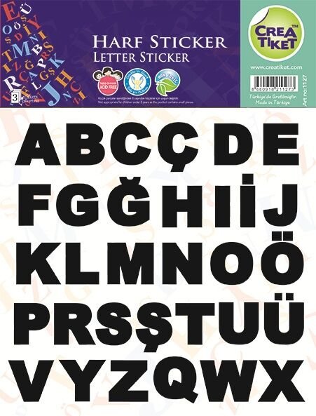 Crea Etiket Harfler 15,7x20,5 Cm