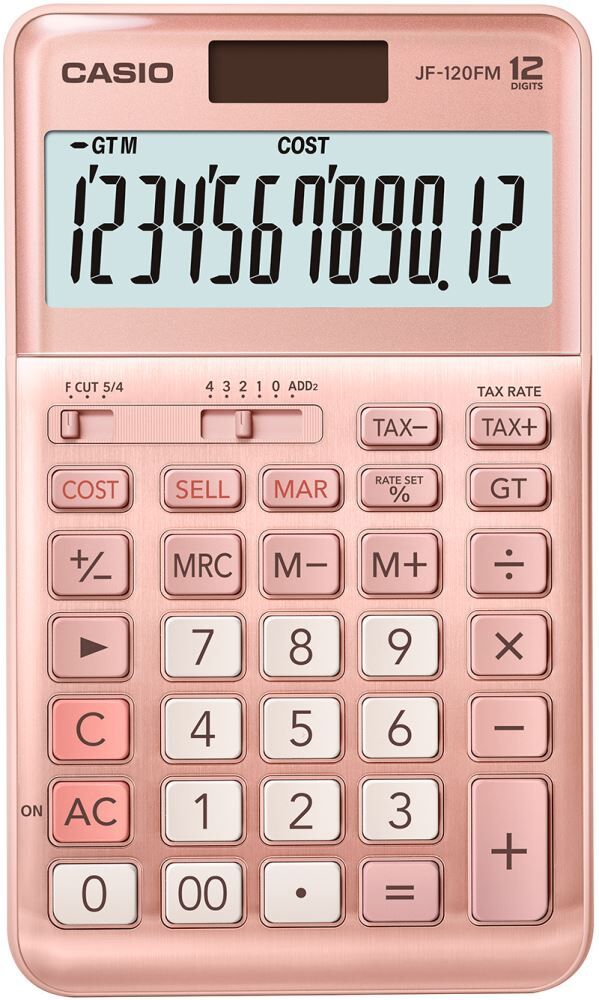 Casio Hesap Makinesi Masaüstü Jf-120Fm Pk 12 Hane