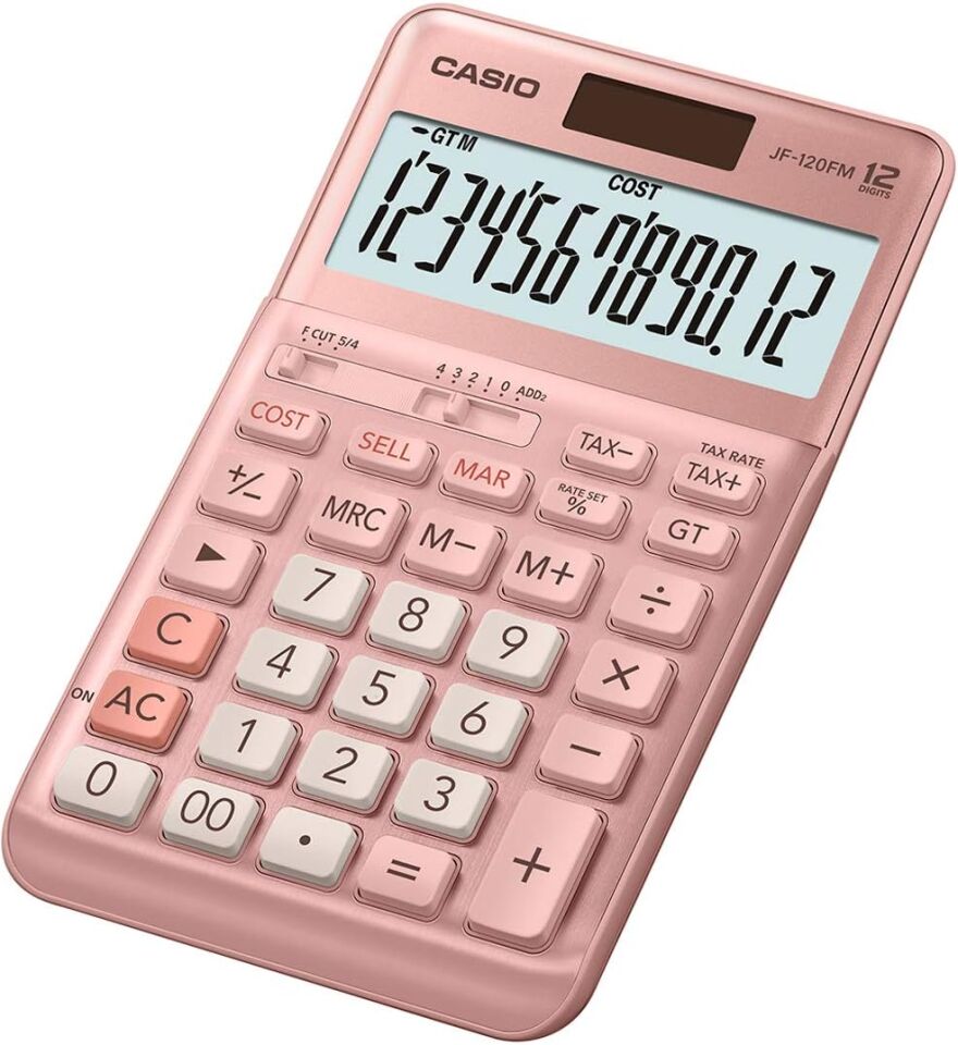 Casio Hesap Makinesi Masaüstü Jf-120Fm Pk 12 Hane