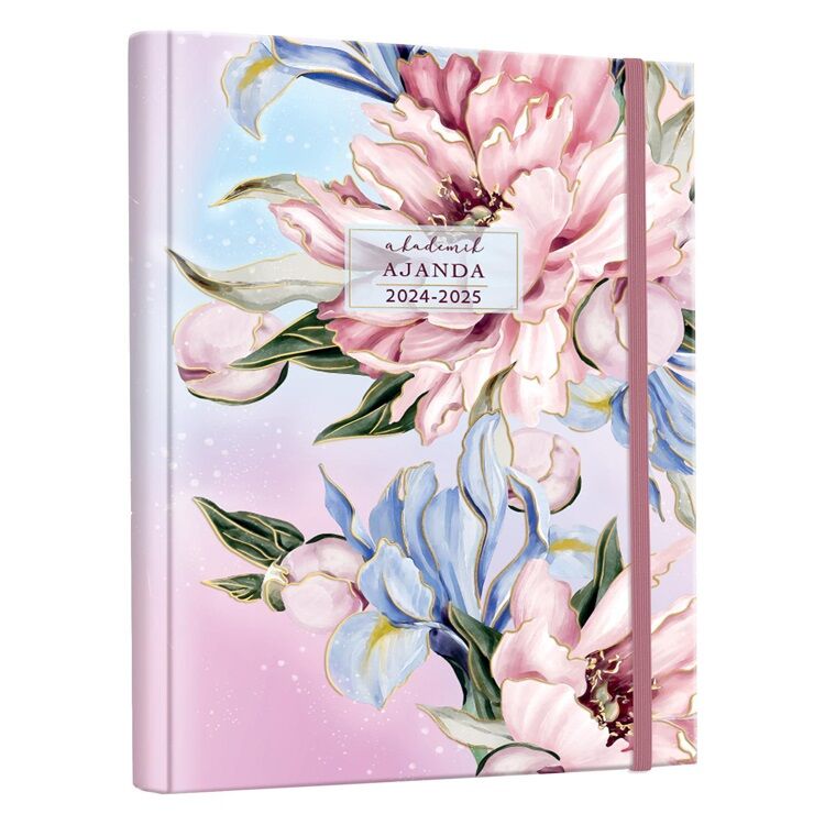 Victoria's Journals 17x23 Cm 17x23 Gizli Spiralli Akademik Ajanda 2024-2025  100 Gr 192 Sayfa