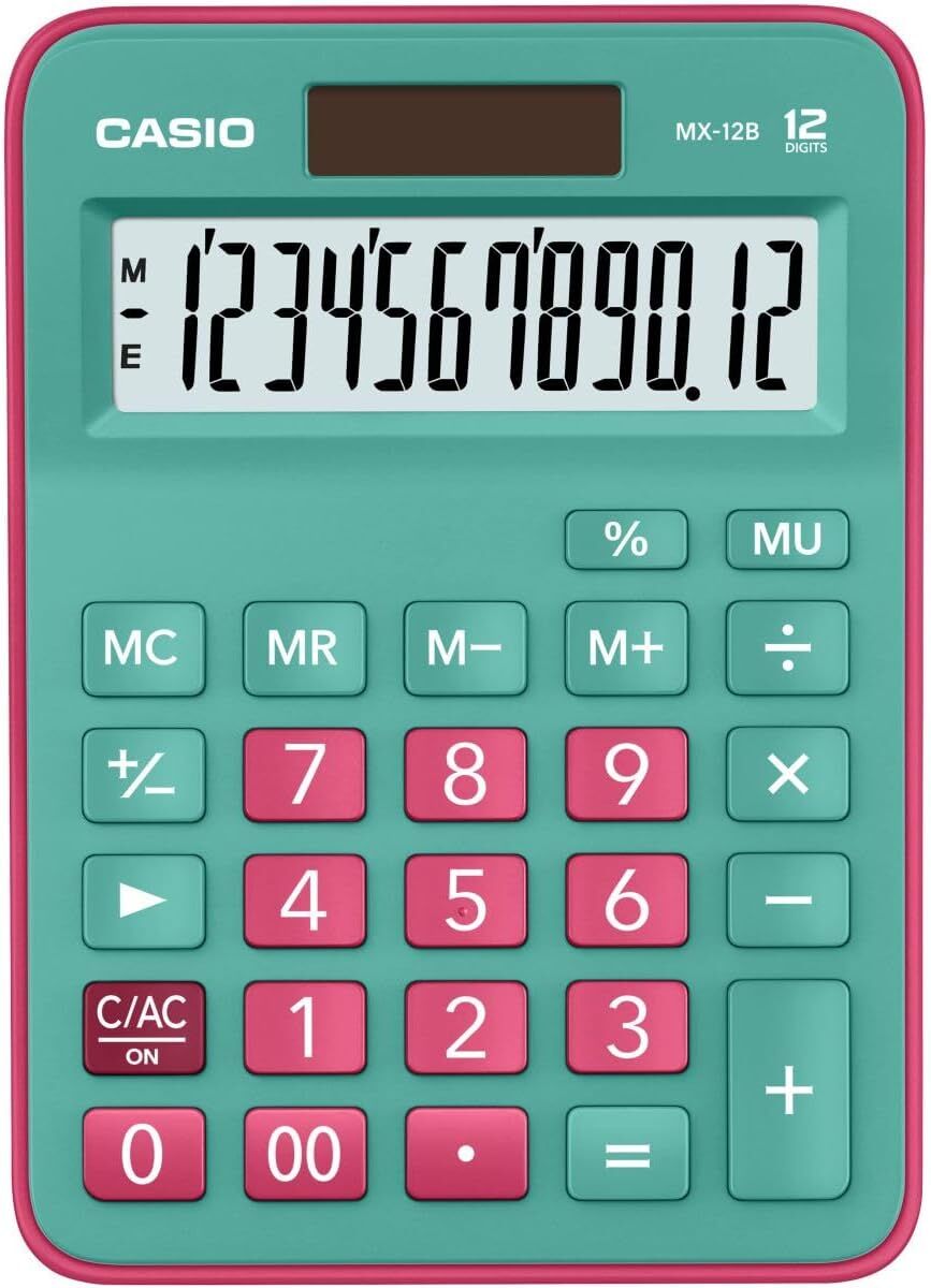 Casio Hesap Makinesi Masaüstü Mx-12B-Gnrd 12 Hane