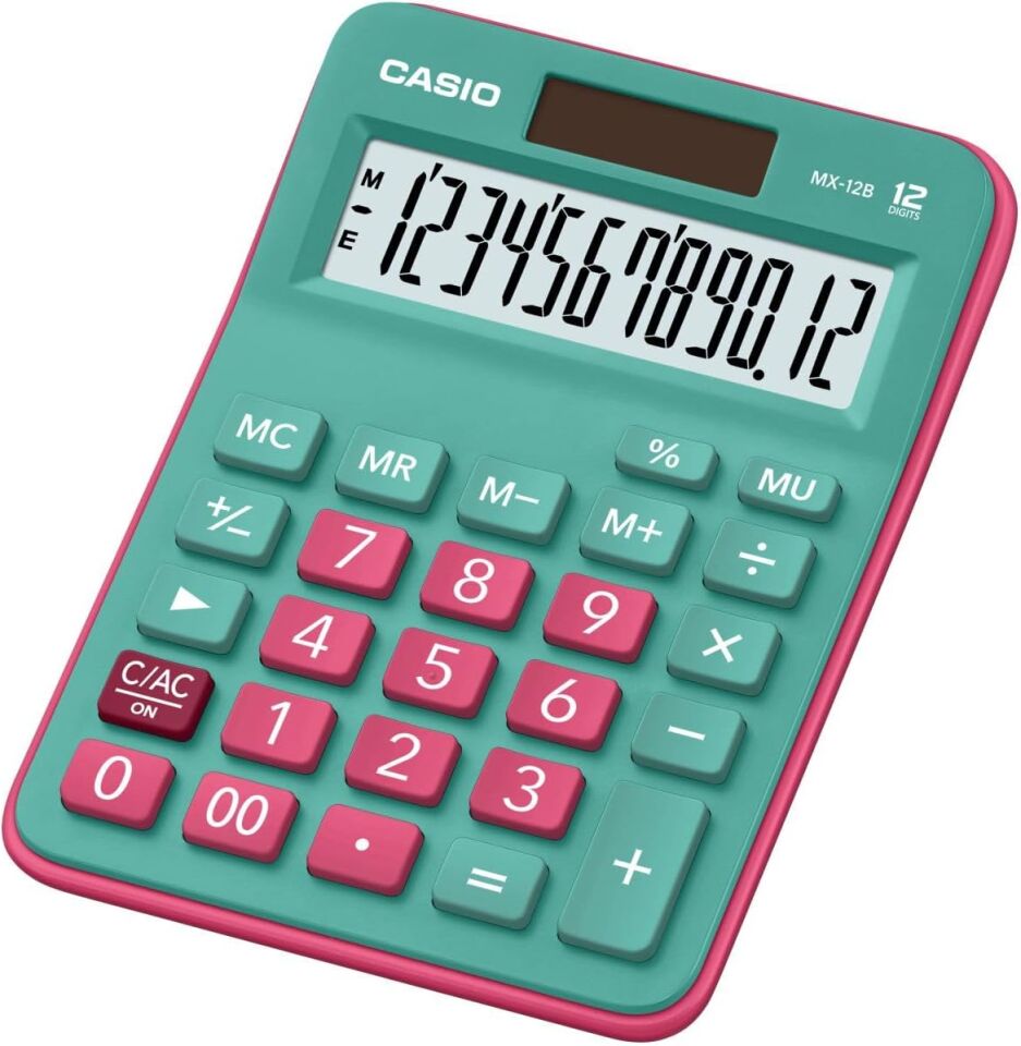 Casio Hesap Makinesi Masaüstü Mx-12B-Gnrd 12 Hane