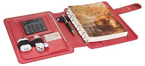 2K Organizer Ajanda Tarihsiz Kareli 4 Halkalı 5296 Kırmızı 20x26 Cm