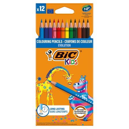 Bic Evolution Kuru Boya Kalemi 12 Renk