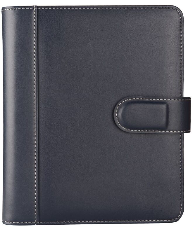 2K Organizer Ajanda Tarihsiz Kareli 4 Halkalı 5302 Lacivert 19,5x23 Cm