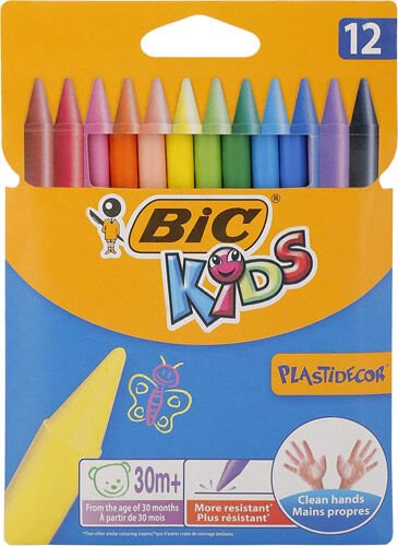 Bic Elleri Kirletmeyen Üçgen Pastel 12 Renk