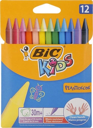 Bic Elleri Kirletmeyen Üçgen Pastel 12 Renk