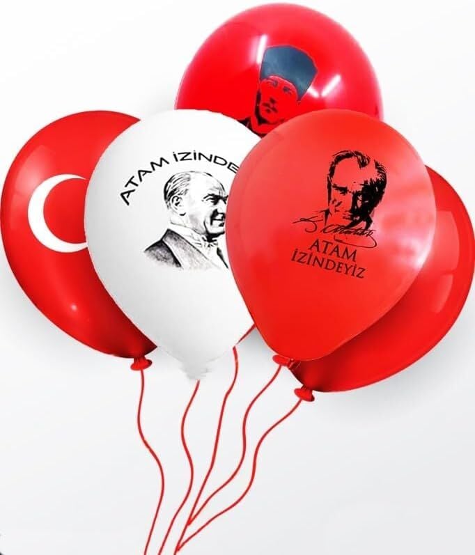 Gemar Balon Atatürk Baskılı 10'' 100 Lü Paket