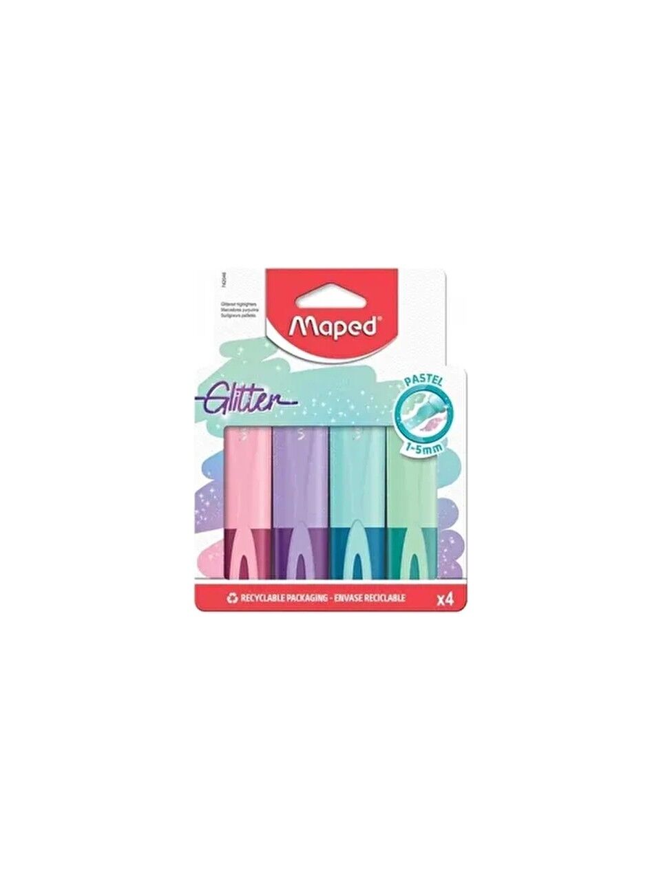 Maped Glıtter Pastel Hıghlı X4 Cardboard Pouch