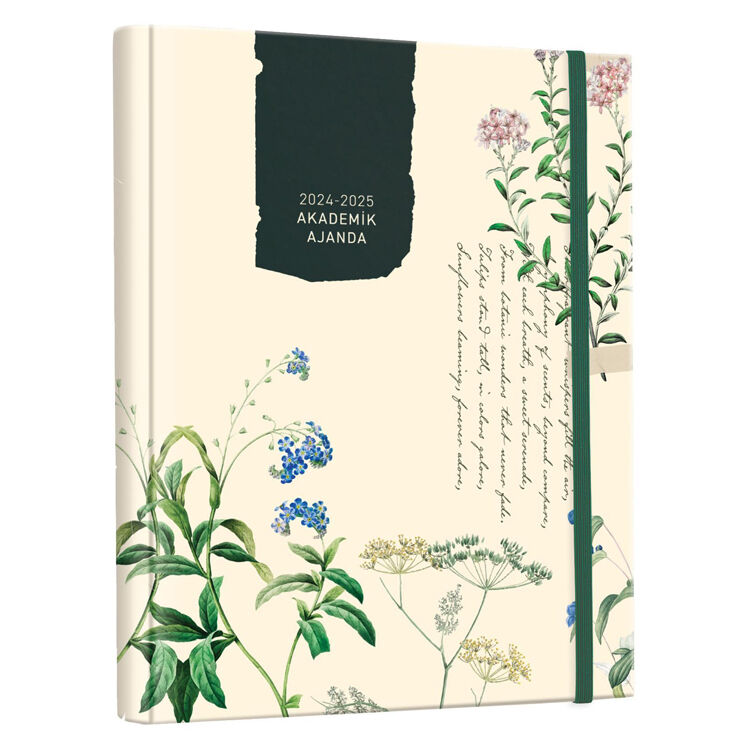 Victoria's Journals 17x23 Cm 17x23 Gizli Spiralli Akademik Ajanda 2024-2025  100 Gr 192 Sayfa