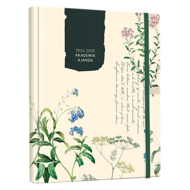 Victoria's Journals 17x23 Cm 17x23 Gizli Spiralli Akademik Ajanda 2024-2025  100 Gr 192 Sayfa