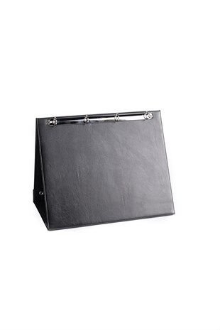 2K Prezantasyon Yatay Evrak Sunum Klasörü 4R Halkalı Siyah 24x32x3