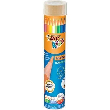Bic Evolution Kuru Boya Kalemi 12+1'Li Metal Tüp