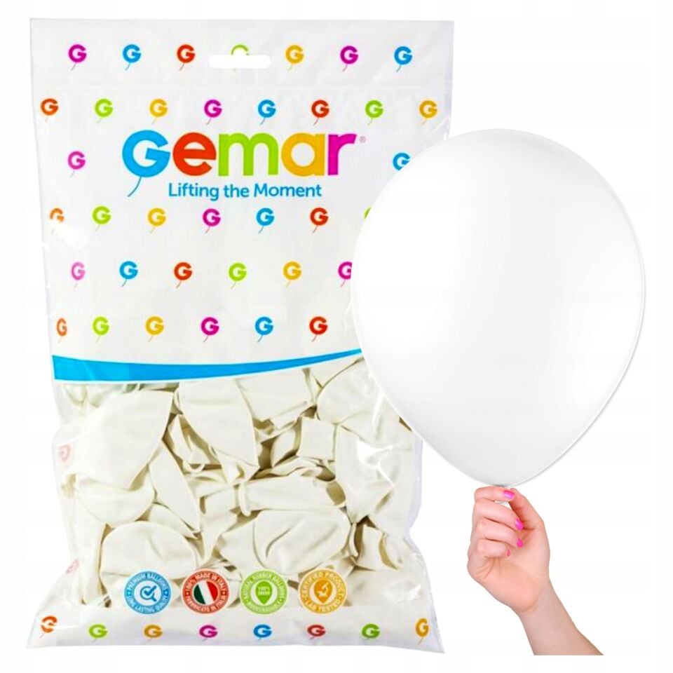 Gemar Balon Beyaz 10'' 100 Lü Paket
