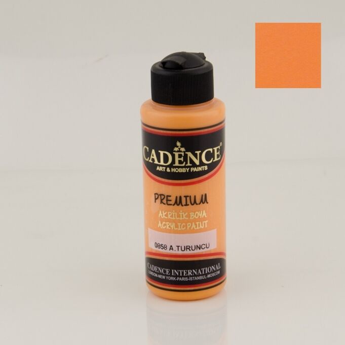 Cadence Premium Akrilik Boya 0858 A. Turuncu 120 Ml