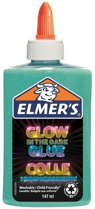 ELmers Karanlıkta Parlayan Yapıştırıcı Mavi