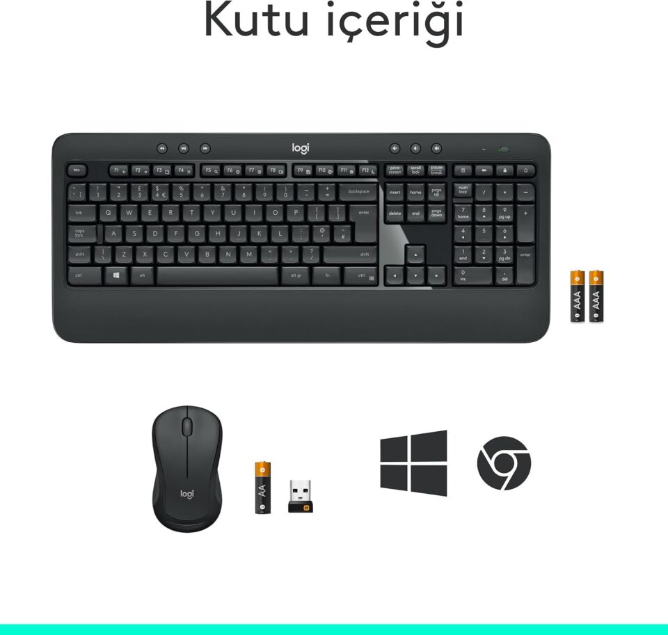 Logitech 920-008687 MK540 Kablosuz Klavye Mouse Set