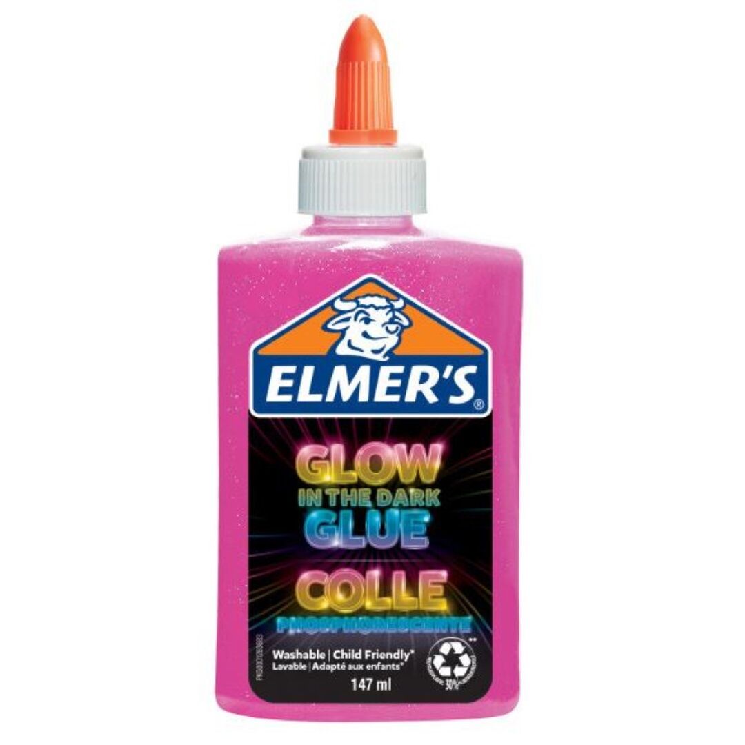 ELmers Karanlıkta Parlayan Yapıştırıcı Pembe