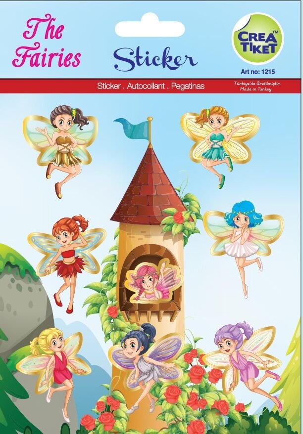 Crea Etiket Şeffaf Efektli Çıkartma - Periler