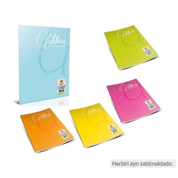 Gıpta Mıca Tel Dikişli Pp Kapak Defter A4 80 Yp Çizgili