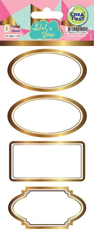 Crea Etiket Labeln Shine - Gold
