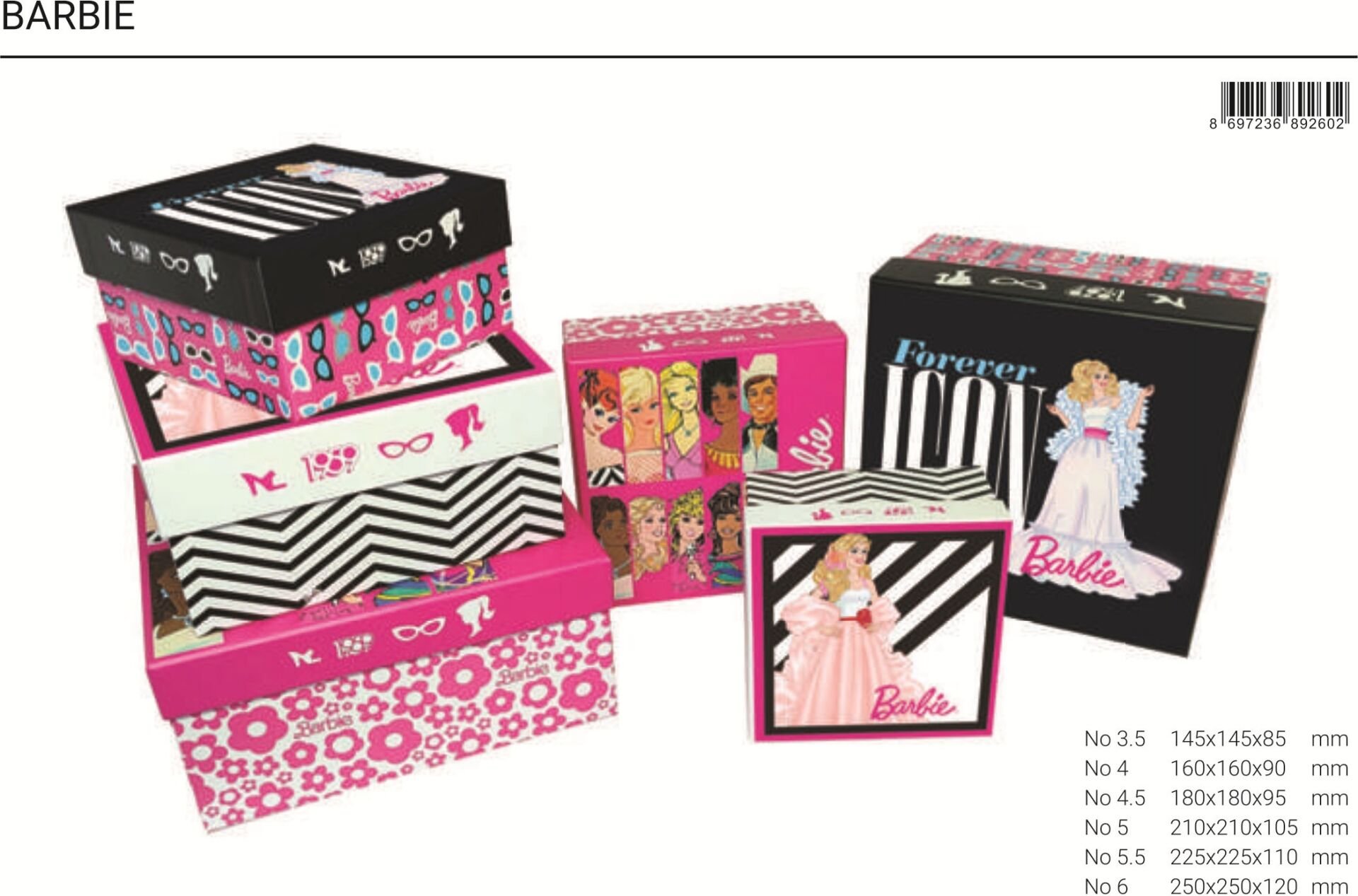 Gıpta Barbie Kare Kutu No 05