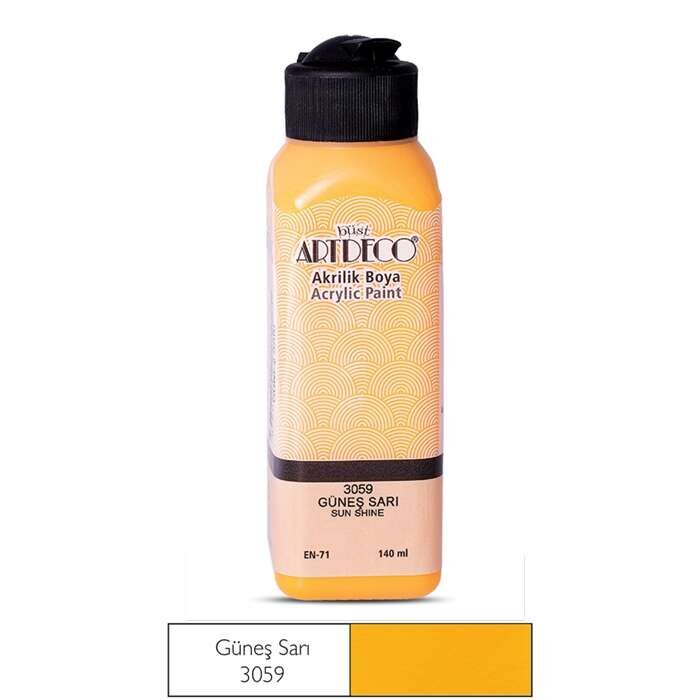 Artdeco Akrilik Boya 140 Ml Güneş Sarı 3059
