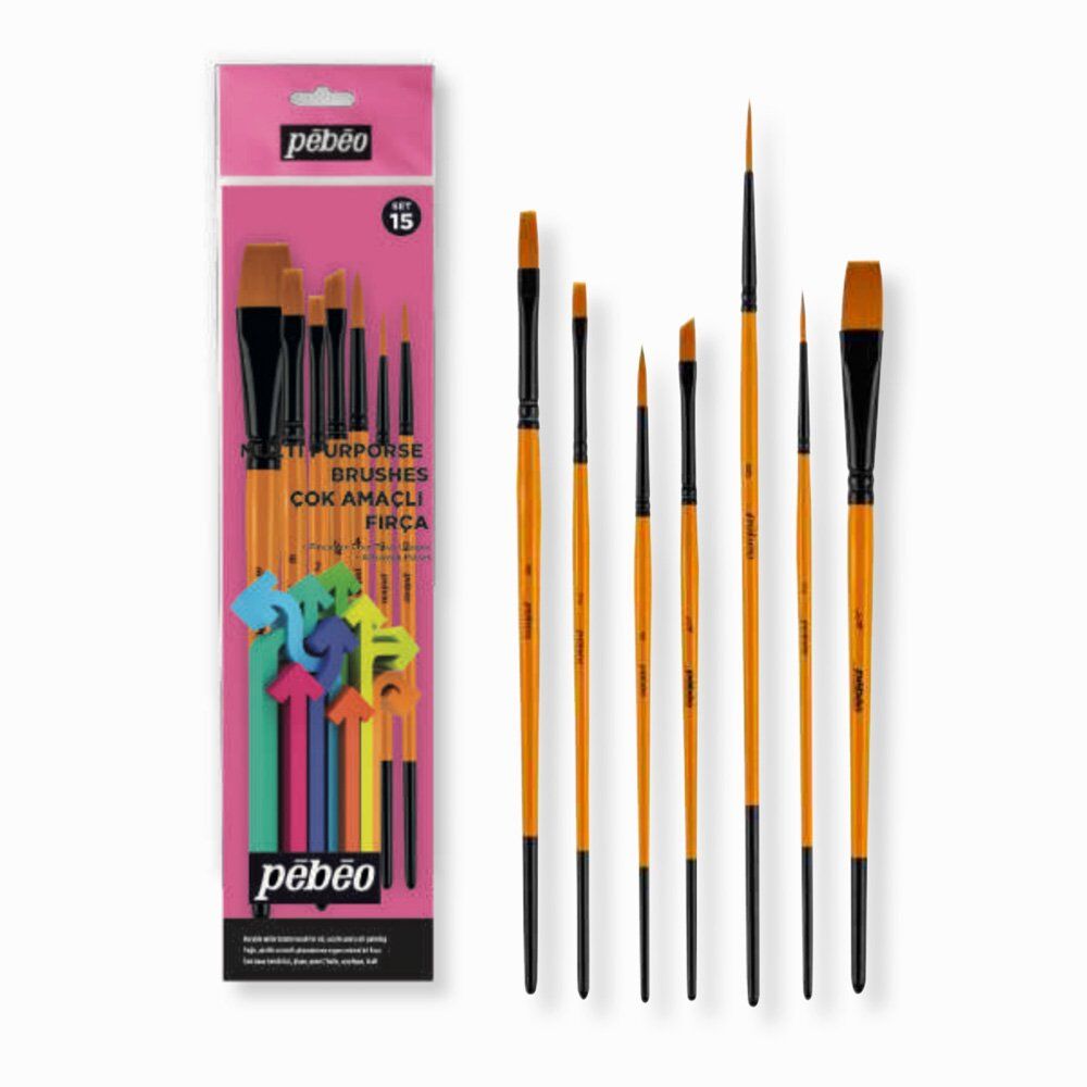 Pebeo Set-15 Pebeo 7li Fırça Seti