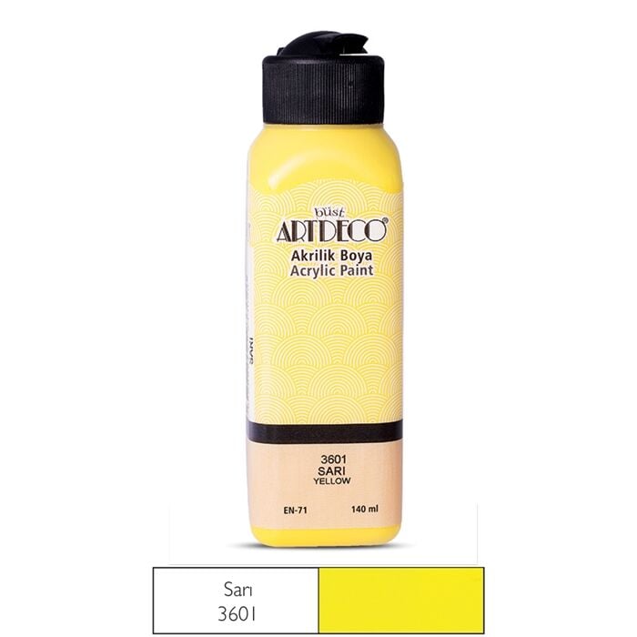 Artdeco Akrilik Boya 140 Ml Sarı 3601