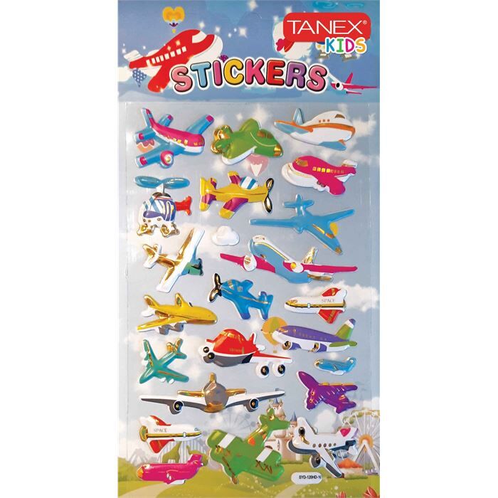 Tanex Tnx-26156 Hava Taşıtları Serisi 3D Etiketi