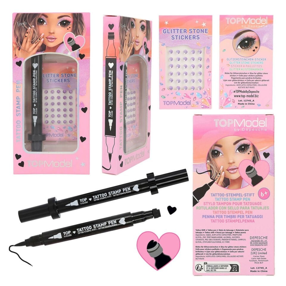 Top Model Dövme Kalemi Heart