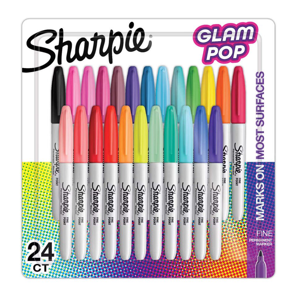 Sharpie Permanent Fine Glam Pop 24 Lü