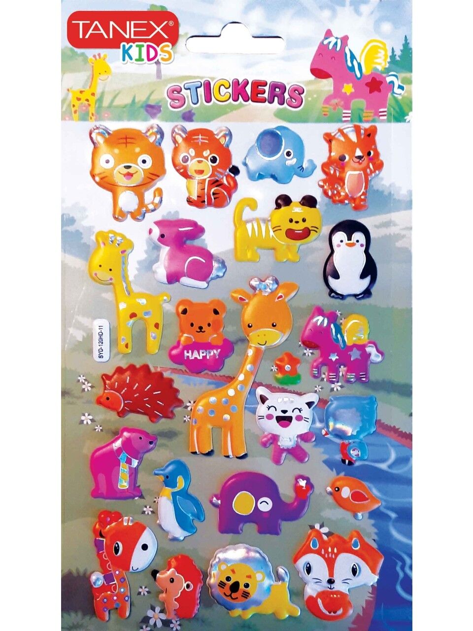 Tanex Tnx-26157 Sevimli Canlılar Serisi 3D Etiketi