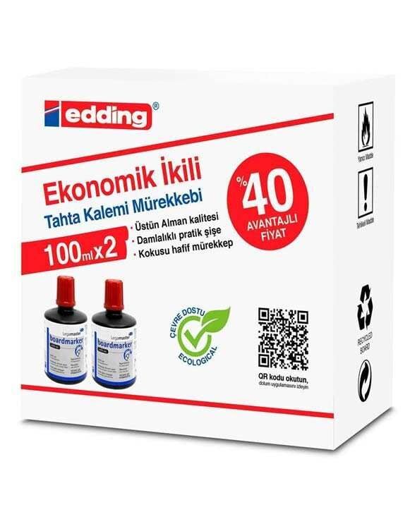 Legamaster Tahta Kalemi Mürekkebi 100 Ml 2 Li Kutu Kırmızı