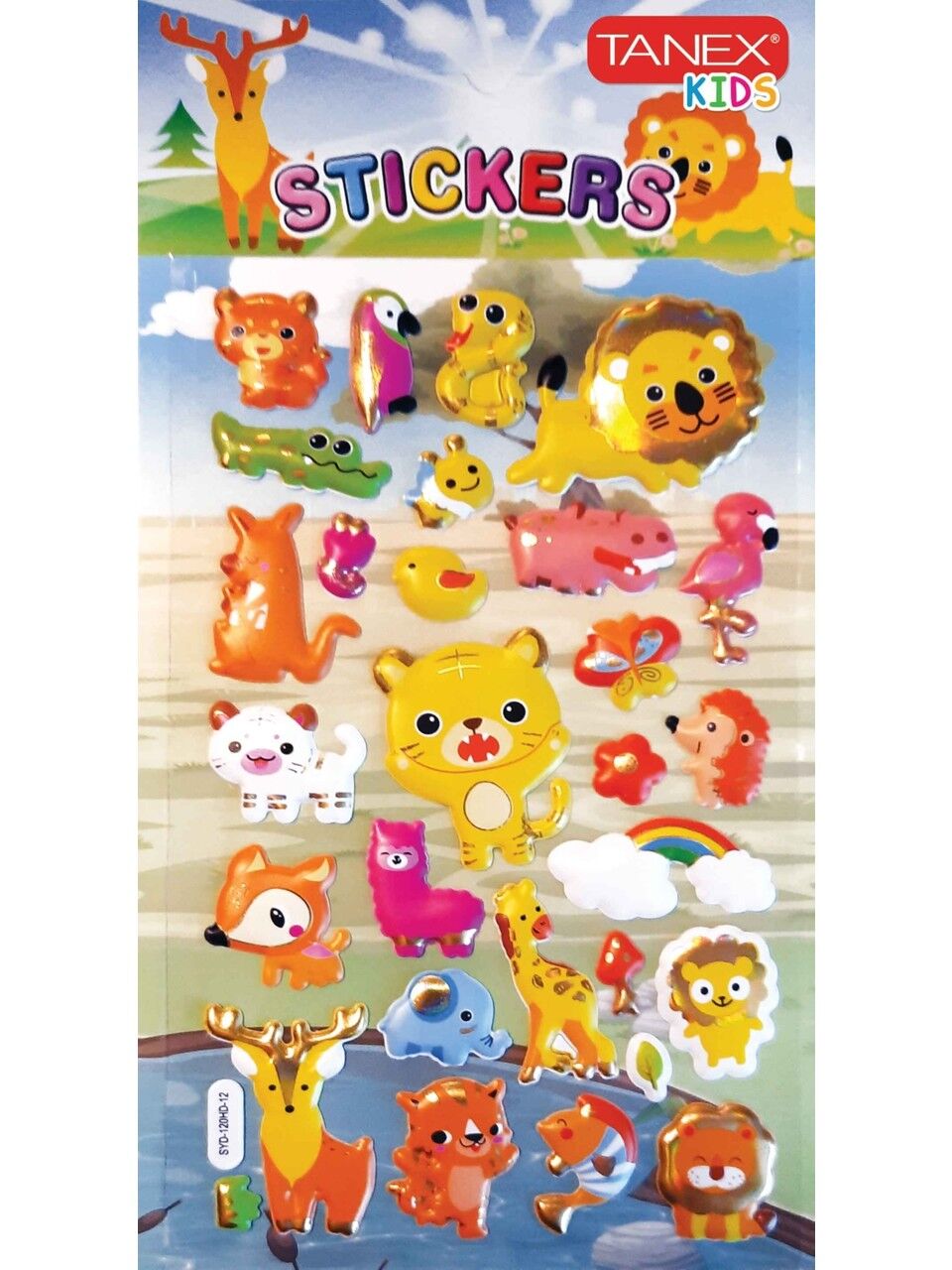 Tanex Tnx-26158 Sevimli Canlılar Serisi 3D Etiketi