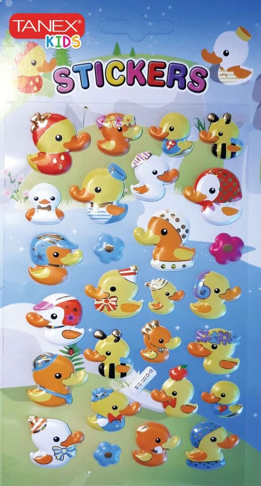 Tanex Tnx-26159 Sempatik Ördekler Serisi 3D Etiketi