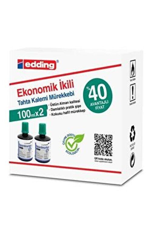 Legamaster Tahta Kalemi Mürekkebi 100 Ml 2 Li Kutu Yeşil