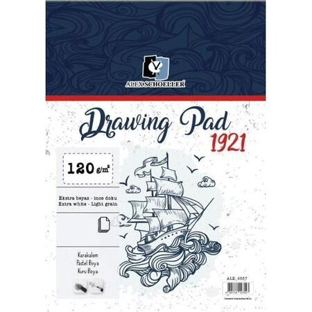 Alex Spiralli Drawing Pad A5 120 Gr 50 Li Alx-8966