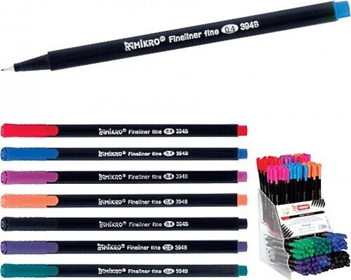 Mikro Zw-394B-48 Fineliner Keçeli Kalem
