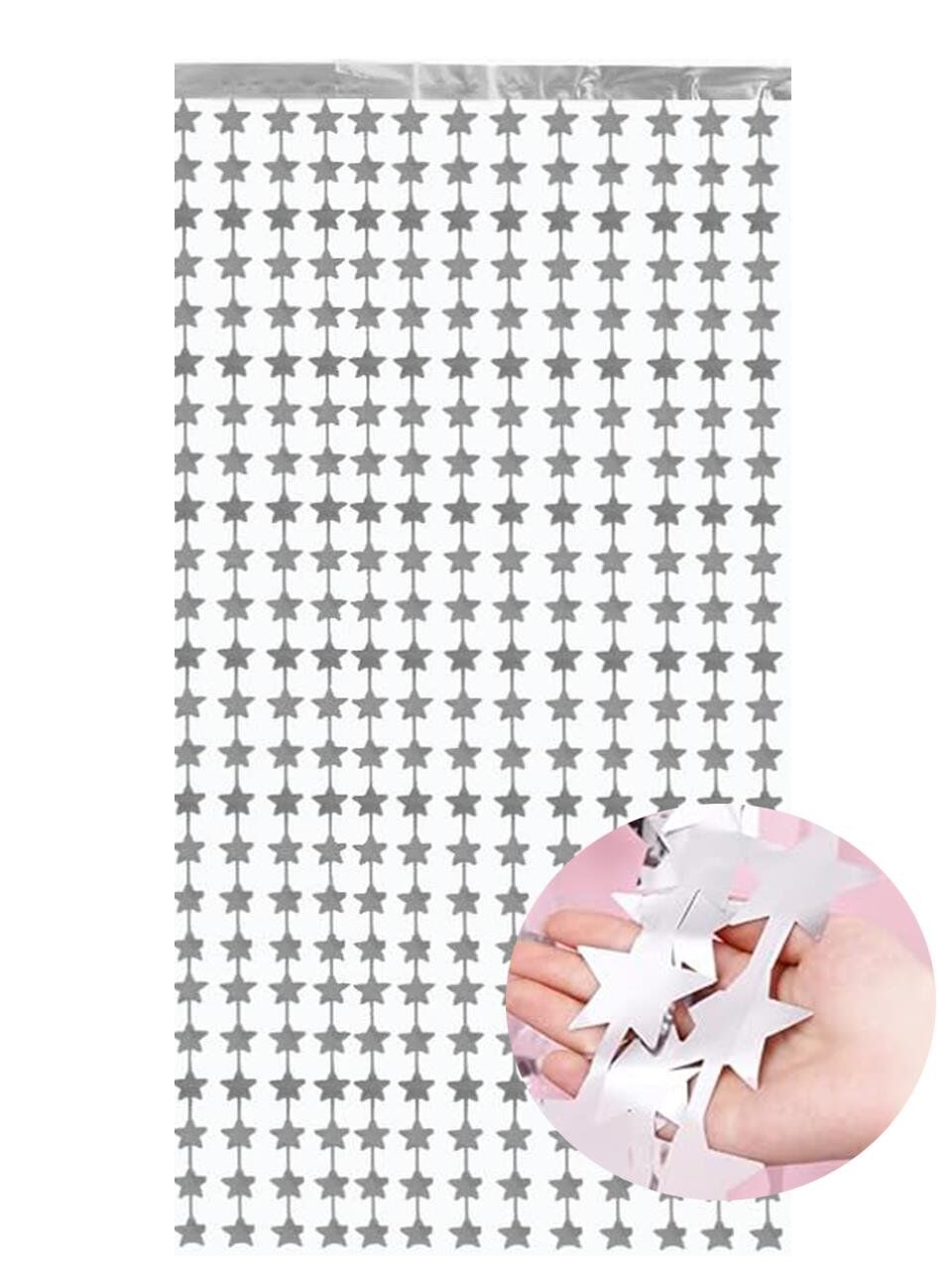 Astaş Metalize Yıldız Parti Perdesi