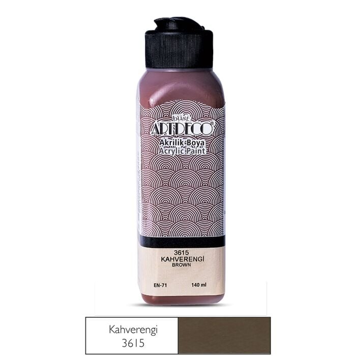 Artdeco Akrilik Boya 140 Ml Kahverengi 3615