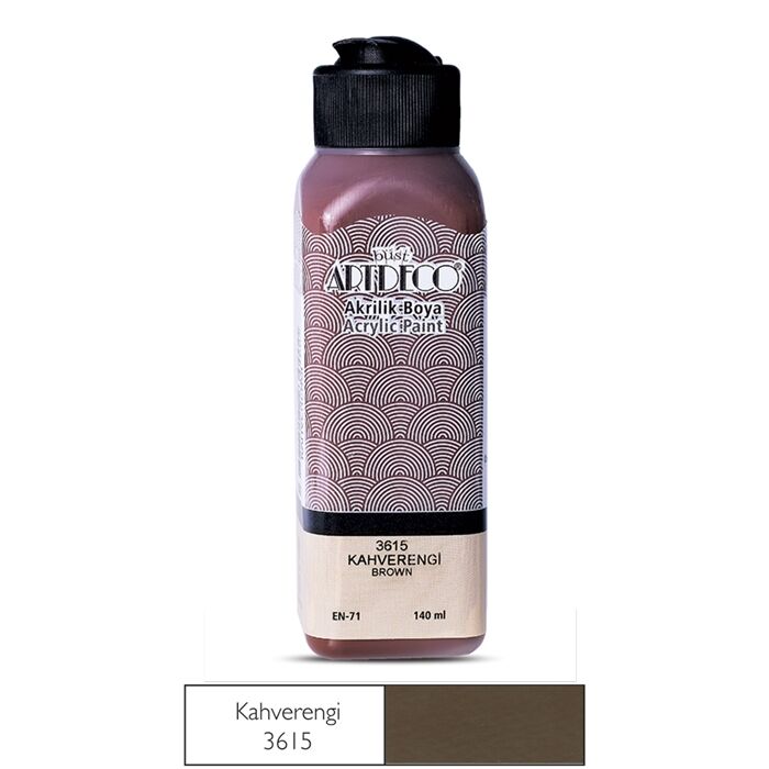 Artdeco Akrilik Boya 140 Ml Kahverengi 3615