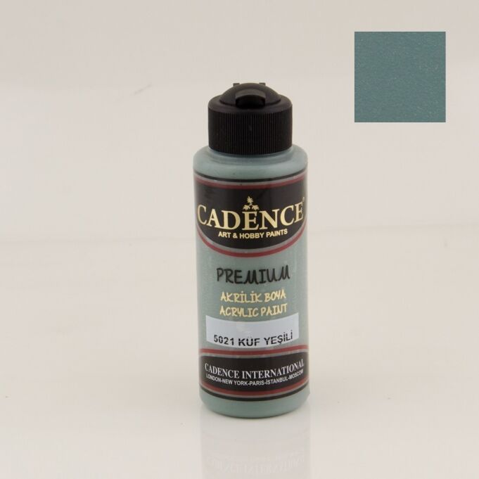 Cadence Premium Akrilik Boya 5021 Küf Yeşili 120 Ml