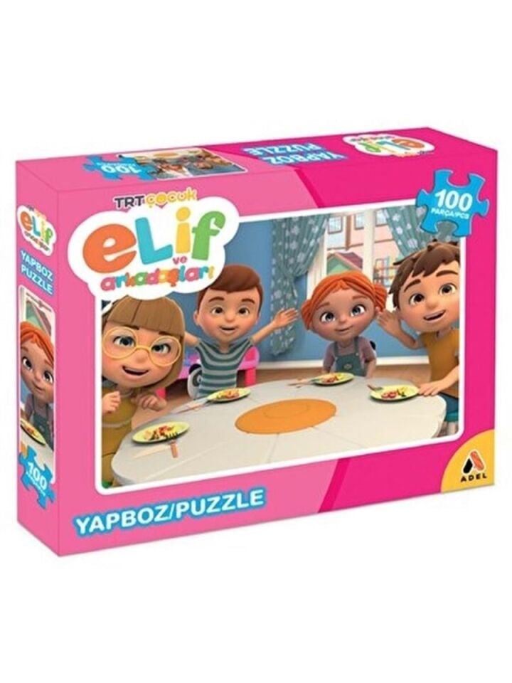 Adeland Trt Çocuk Elif Ve Arkadaşları 100 Lü Puzzle