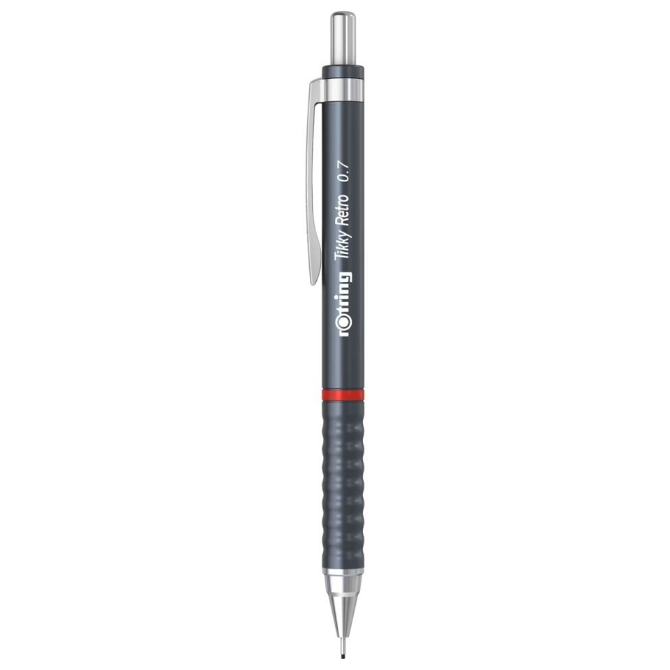 Rotring Versatil Tikky Retro Metalik Gri 0.7 Mm