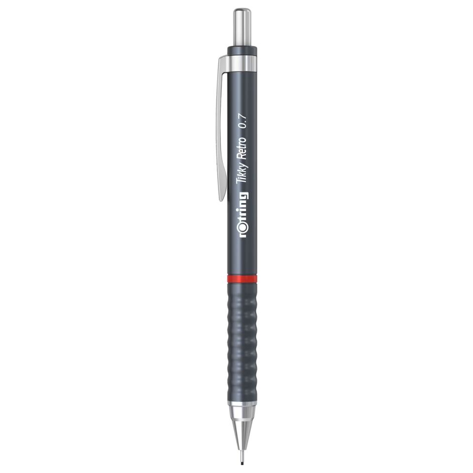 Rotring Versatil Tikky Retro Metalik Gri 0.7 Mm