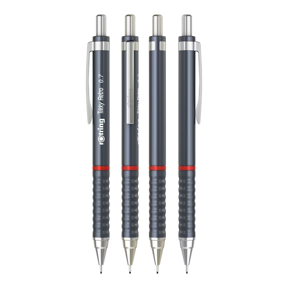 Rotring Versatil Tikky Retro Metalik Gri 0.7 Mm