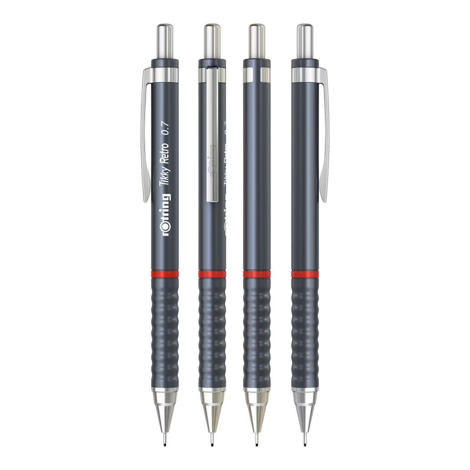 Rotring Versatil Tikky Retro Metalik Gri 0.7 Mm